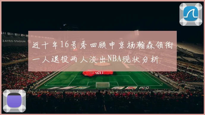 近十年16号秀回顾申京杨瀚森领衔一人退役两人淡出NBA现状分析